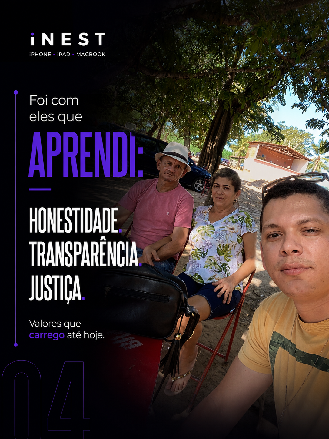 Slide 4 da história por trás da marca iNest Phone