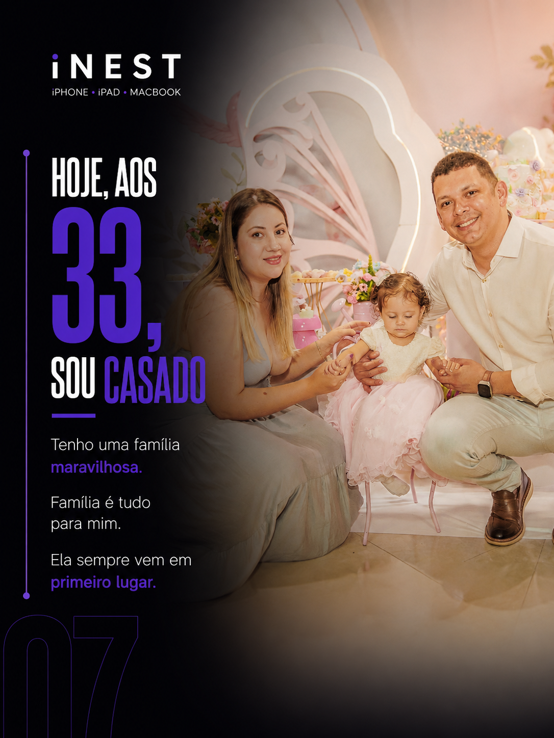 Slide 7 da história por trás da marca iNest Phone